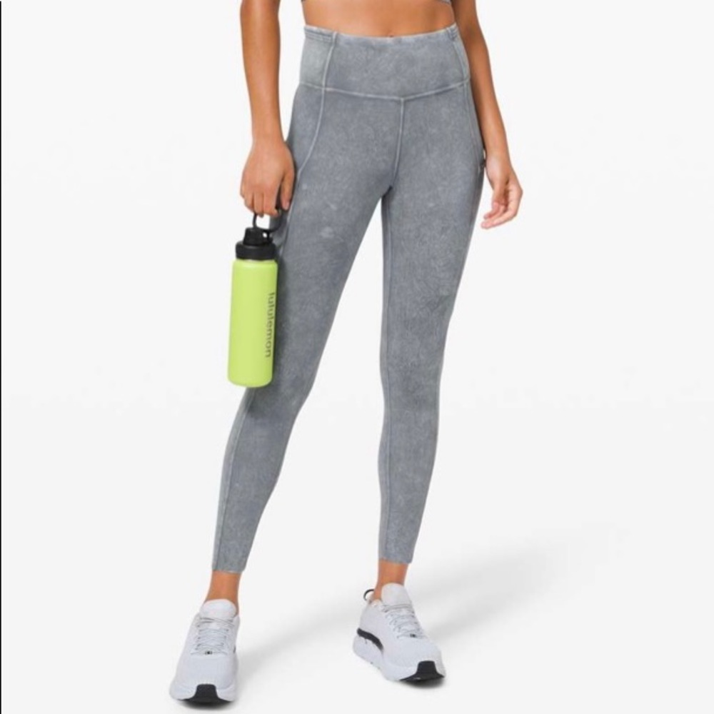 Lululemon Fast and Free Ice Dye Leggings